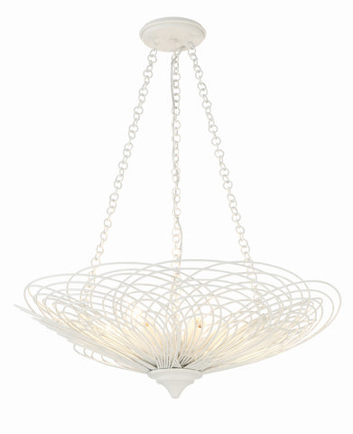 Doral 6 Light Matte White Chandelier - C193-DOR-B7706-MT