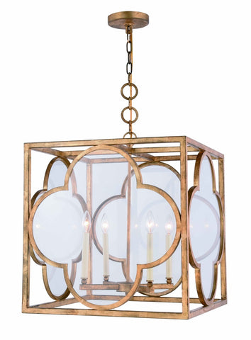 ZC121-1526D22GICG - Urban Classic: Trinity 4 light Golden Iron Pendant