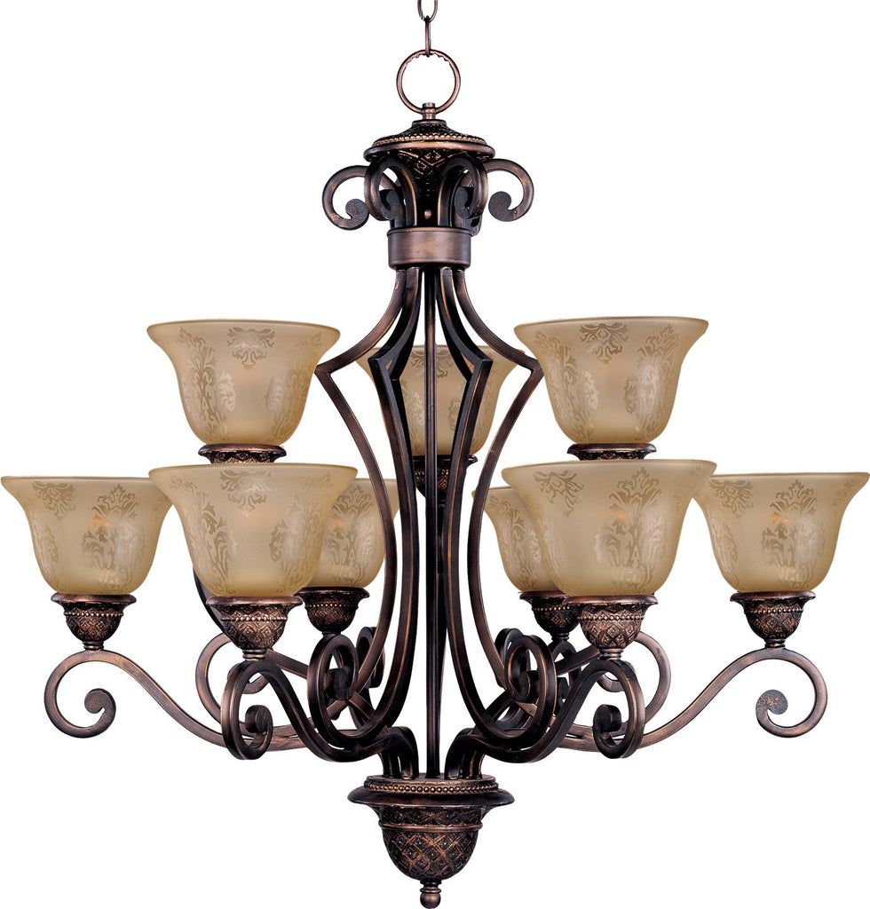 Symphony 9-Light Chandelier Oil Rubbed Bronze - C157-11245SAOI