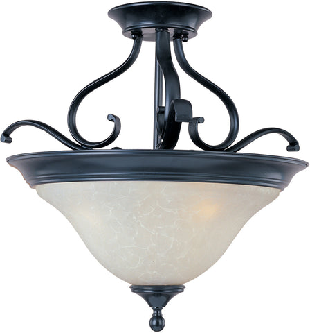 Linda 3-Light Semi-Flush Mount Black - C157-11801ICBK