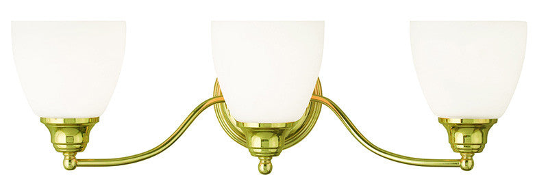 Livex Somerville 3 Light Polished Brass Bath Light - C185-13673-02