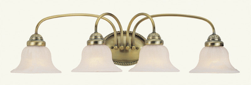 Livex Edgemont 4 Light Antique Brass Bath Light - C185-1534-01