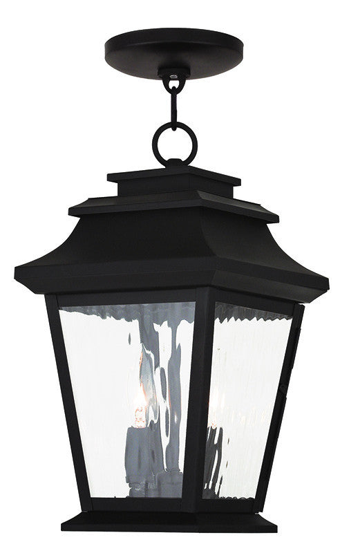 Livex Hathaway 2 Light Bronze Outdoor Chain Lantern  - C185-20233-07