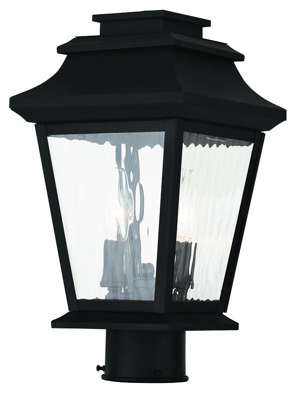 Livex Hathaway 2 Light Black Outdoor Post Lantern - C185-20234-04