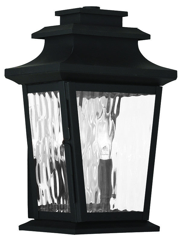 Livex Hathaway 2 Light Black Outdoor Wall Lantern - C185-20256-04