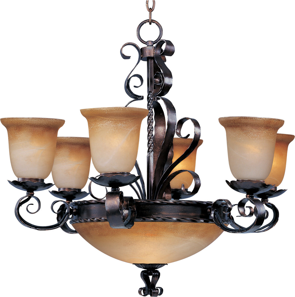 Aspen 9-Light Chandelier Oil Rubbed Bronze - C157-20613VAOI