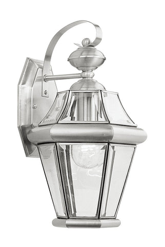 Livex Georgetown 1 Light BN Outdoor Wall Lantern - C185-2161-91