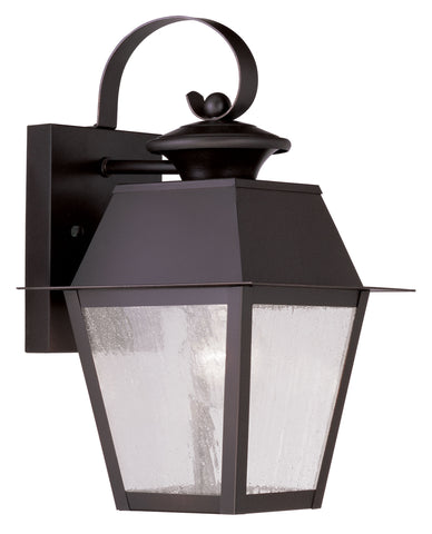 Livex Mansfield 1 Light Bronze Outdoor Wall Lantern - C185-2162-07