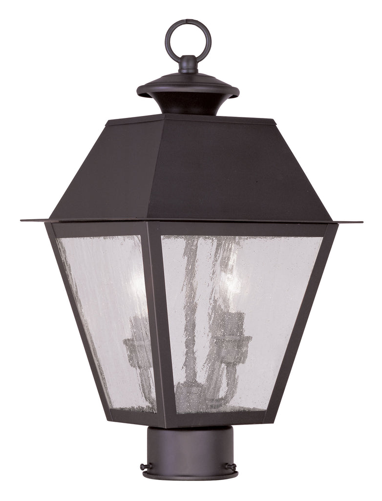 Livex Mansfield 2 Light Bronze Outdoor Post Lantern - C185-2166-07