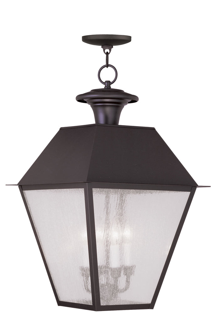 Livex Mansfield 4 Light Bronze Outdoor Chain Lantern  - C185-2174-07