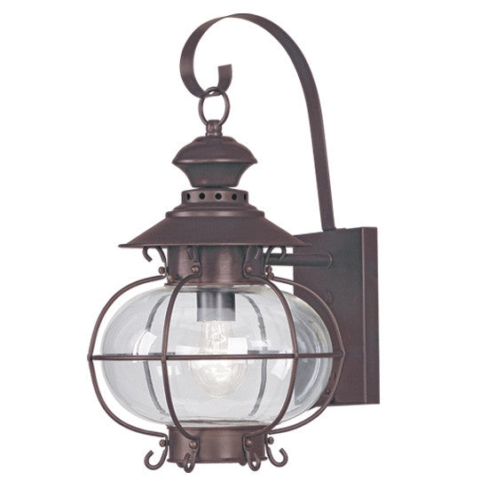 Livex Harbor 1 Light Bronze Outdoor Wall Lantern - C185-2222-07