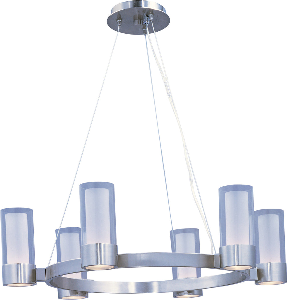 Silo 6-Light Chandelier Polished Chrome - C157-23077CLFTPC