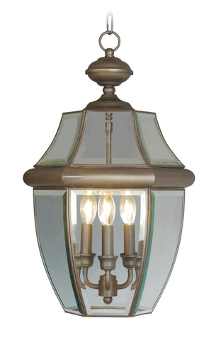 Livex Monterey 3 Light Bronze Outdoor Chain Lantern  - C185-2355-07