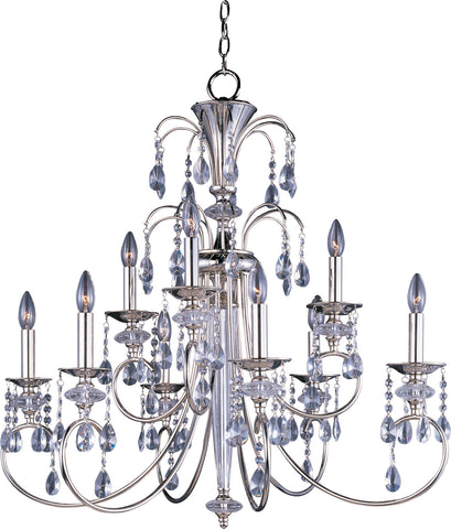 Montgomery 9-Light Chandelier Polished Nickel - C157-24307CLPN