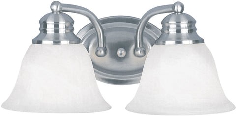 Malaga 2-Light Bath Vanity Satin Nickel - C157-2687FTSN