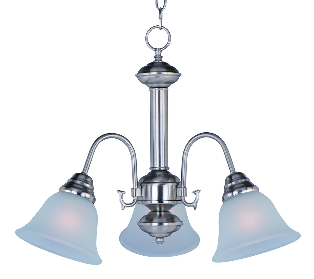 Malaga 3-Light Chandelier Satin Nickel - C157-2697FTSN