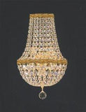 Set of 3-1 French Empire Crystal Chandelier Lighting H50" X W24" - Great for The Dining Room, Living Room! and 2 Empire Crystal Wall Sconce Lighting H 18" X W 9.5" X D 5" - A500-1EA CG/870/15 + 2EA WALLSCONCE/CG/4/5