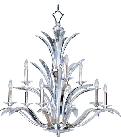Paradise 9-Light Chandelier Plated Silver - C157-39946BCPS