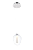 ZC121-5106D1C - Regency Lighting: Ivy 1 light in Chrome Pendant