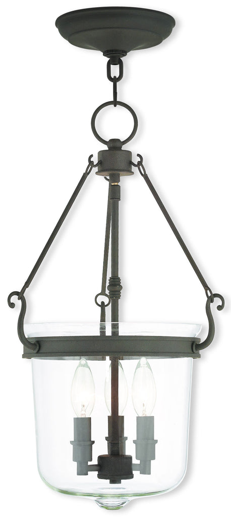 Livex Rockford 3 Light Bronze Pendant - C185-50484-07