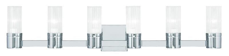 Livex Midtown  6 Light Polished Chrome Bath Light - C185-50685-05