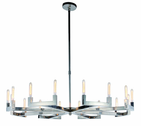 ZC121-1535G60PN - Urban Classic: Corsica 16 light Polished Nickel Chandelier