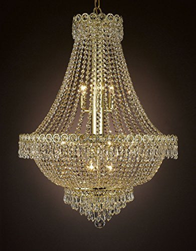 French Empire Empress Crystal(Tm) Chandelier Lighting H 30" W 24" - Cjd-Cg/2176/24