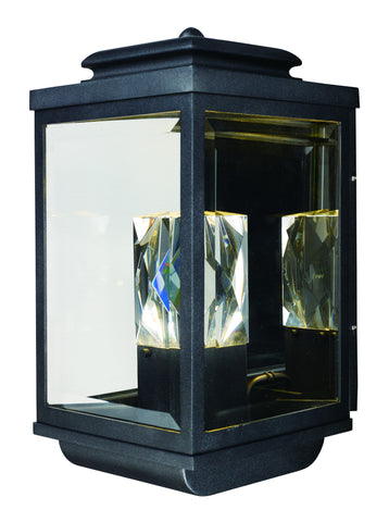 Mandeville LED 2-Light Outdoor Wall Lantern Galaxy Black - C157-53526CLGBK