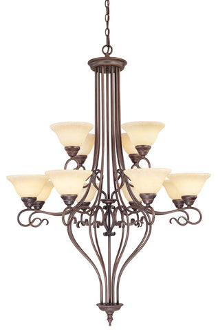 Livex Coronado 12 Light Imperial Bronze Chandelier - C185-6138-58