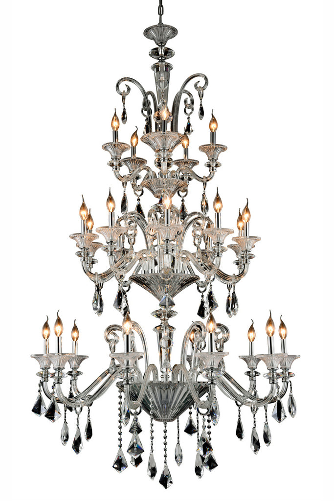 ZC121-7871G42C/RC - Regency Lighting: Aurora 25 light Chrome Chandelier Clear Royal Cut Crystal