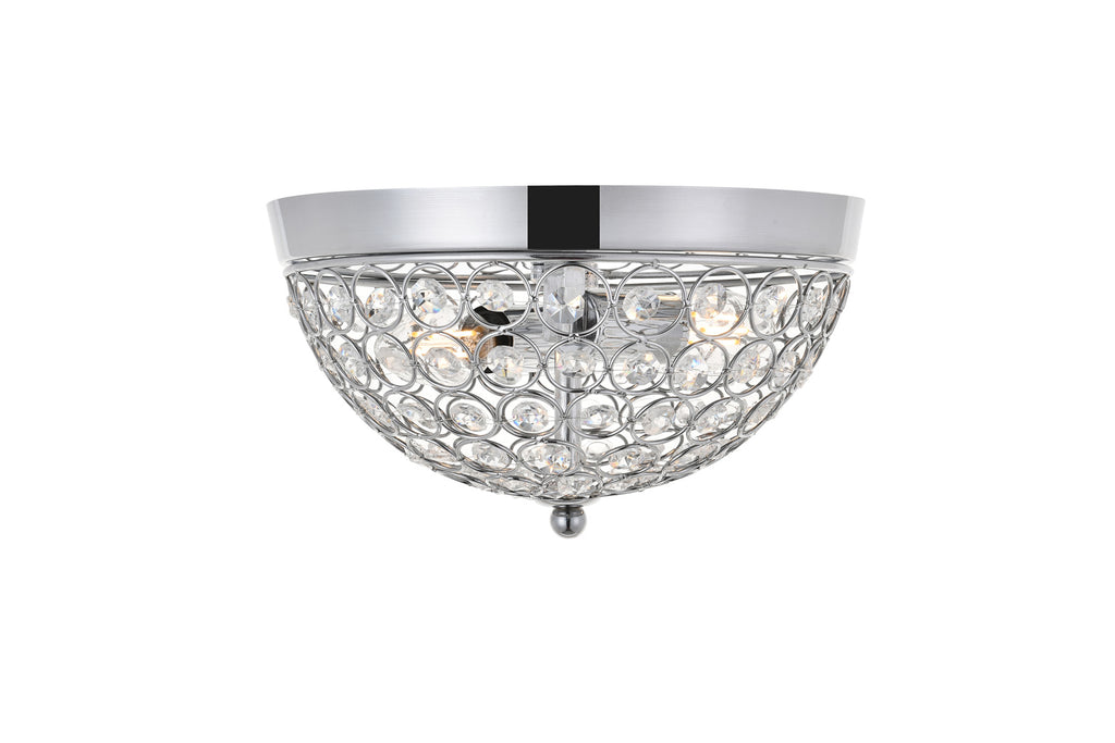 ZC121-LD5012F10C - Living District: Taye 2 light Chrome Flush Mount