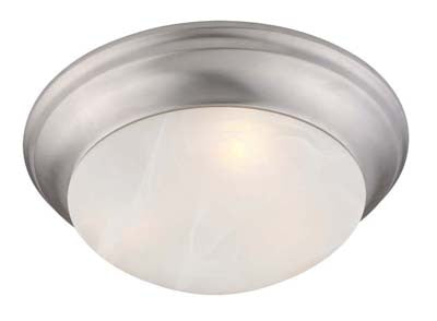 Livex Omega 3 Light Brushed Nickel Ceiling Mount - C185-7304-91