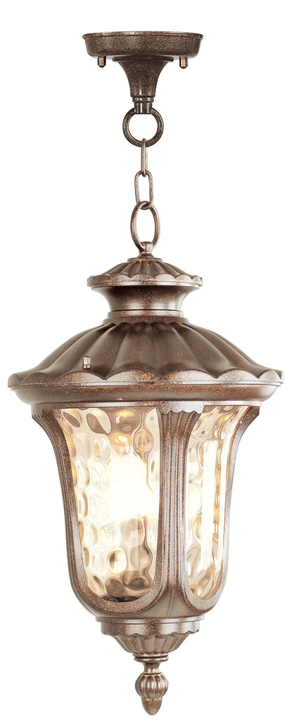 Livex Oxford 3 Light Moroccan Gold Chain Lantern - C185-7658-50