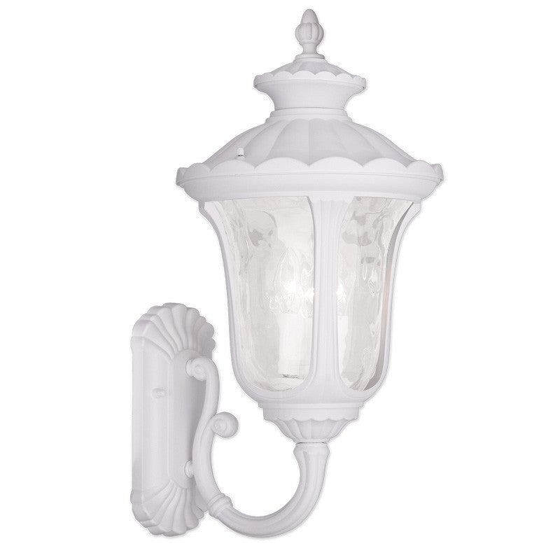 Livex Oxford 3 Light White Outdoor Wall Lantern - C185-7862-03