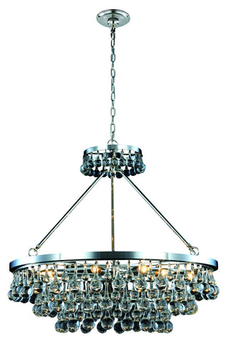 ZC121-1509D32PN - Urban Classic: Bettina 10 light Polished Nickel Pendant Clear Royal Cut Crystal