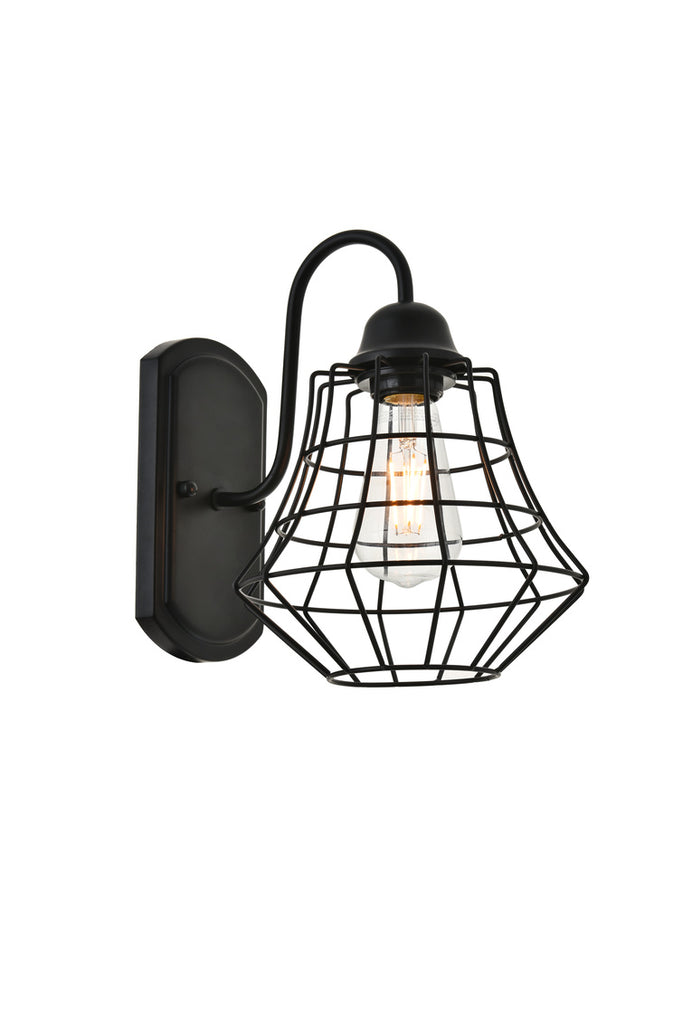 ZC121-LD4008W10BK - Living District: Candor 1 light black Wall Sconce