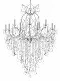 Maria Theresa Chandelier Crystal Lighting Chandeliers H50" X W37" Great For Large Foyer / Entryway Trimmed With Spectra (Tm) Crystal - Reliable Crystal Quality By Swarovski - A83-B12/Silver/21510/15+1Sw