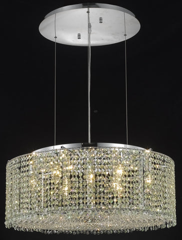 ZC121-1293D26C-CL/EC By Regency Lighting Moda Collection 9 Light Chandeliers Chrome Finish