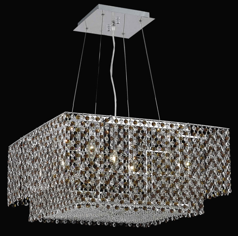 ZC121-1299D24C-CL/EC By Regency Lighting Moda Collection 4 Light Chandeliers Chrome Finish