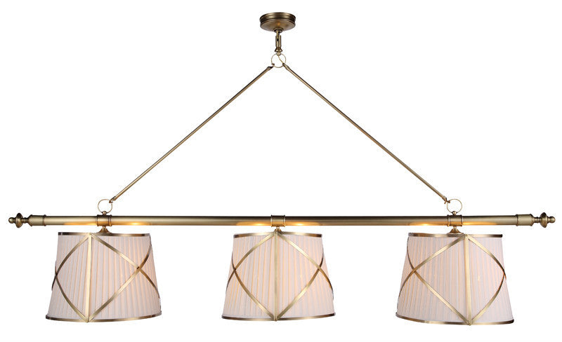 C121-1408G75BB By Elegant Lighting - Fairmount Collection Burnished Brass Finish 6 Lights Pendant lamp