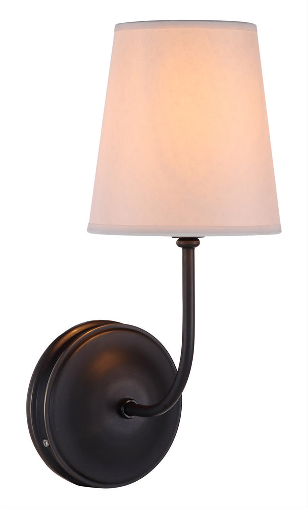 C121-1411W6BZ By Elegant Lighting - Lancaster Collection Bronze Finish 3 Lights Wall Sconce