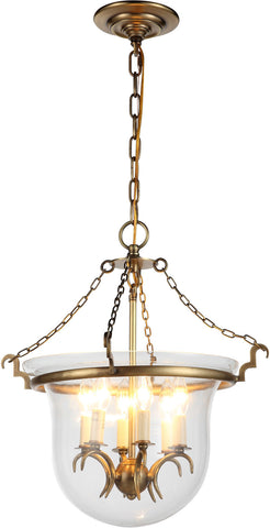 C121-1426F18BB By Elegant Lighting - Seneca Collection Burnished Brass Finish 6 Lights Flush Mount