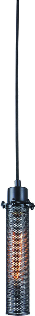 C121-1450D5BK By Elegant Lighting - Nelson Collection Black Finish 1 Light Pendant lamp