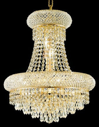 C121-1802D16G By Regency Lighting-Primo Collection Gold Finish 8 Lights Chandelier