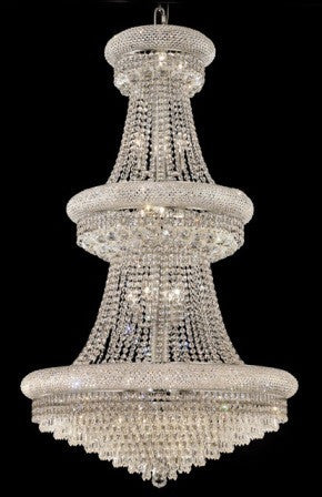 C121-1802G30C By Regency Lighting-Primo Collection Chrome Finish 32 Lights Chandelier
