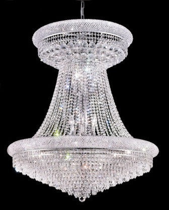 C121-1802G36SC By Regency Lighting-Primo Collection Chrome Finish 28 Lights Chandelier