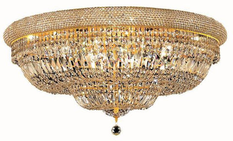 ZC121-1803F36G/EC By Regency Lighting - Primo Collection Gold Finish 20 Lights Flush Mount