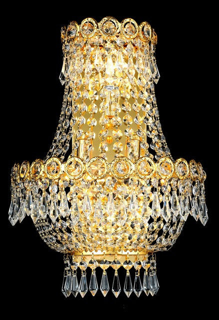 ZC121-V1900W12SG/RC By Elegant Lighting Century Collection 3 Light Chandeliers Gold Finish