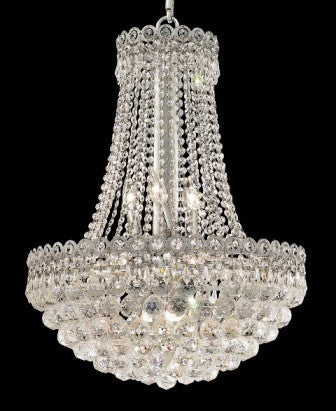 C121-1901D20C By Regency Lighting-Century Collection Chrome Finish 12 Lights Chandelier