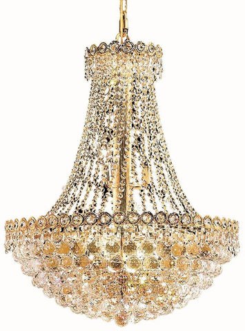 ZC121-1901D24G/EC By Regency Lighting - Century Collection Gold Finish 12 Lights Dining Room